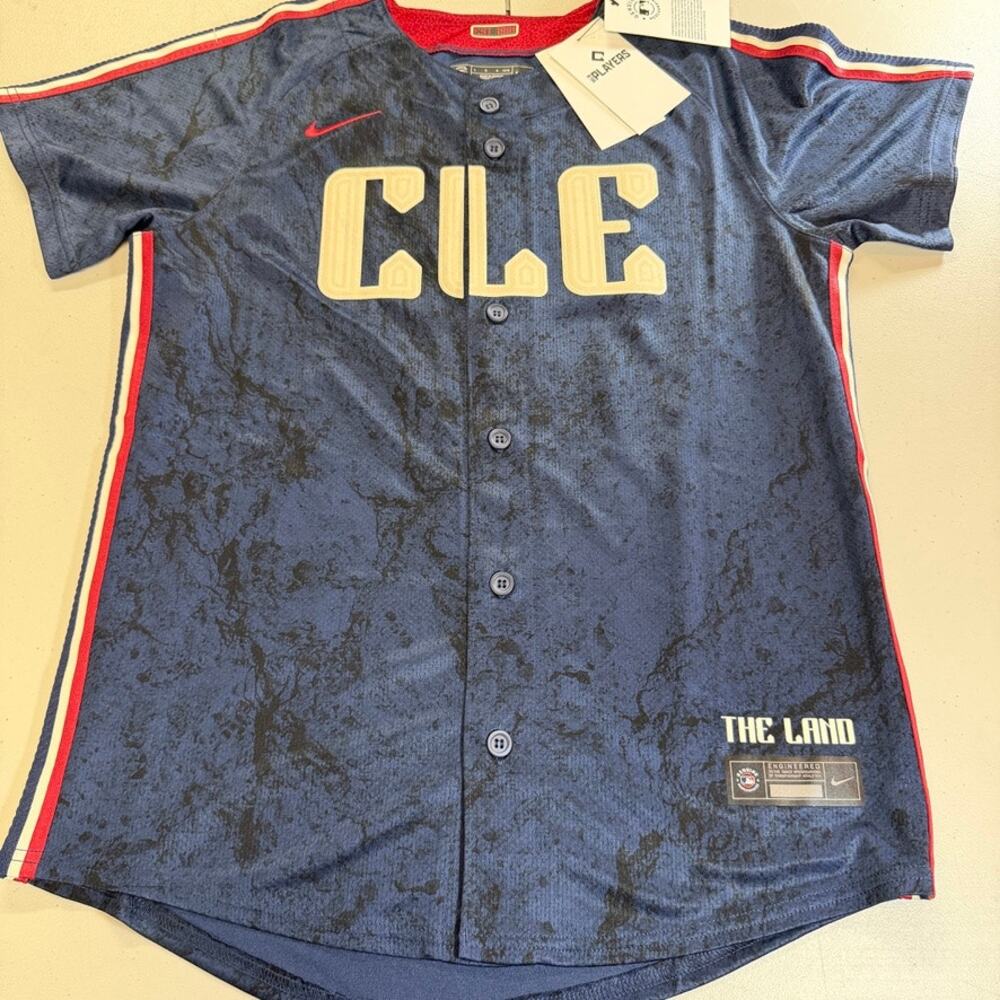 Shane Bieber Cleveland Guardians Nike City Connect Youth Jersey Large 14/16 NWT